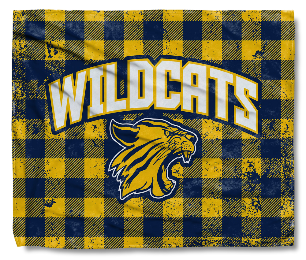 Wildcats Plaid Blanket
