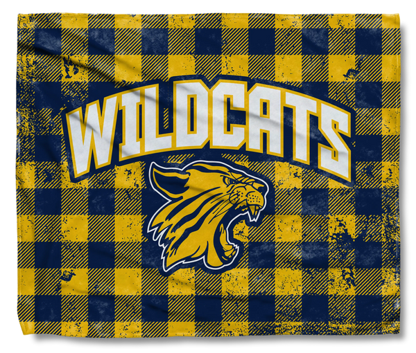 Wildcats Plaid Blanket
