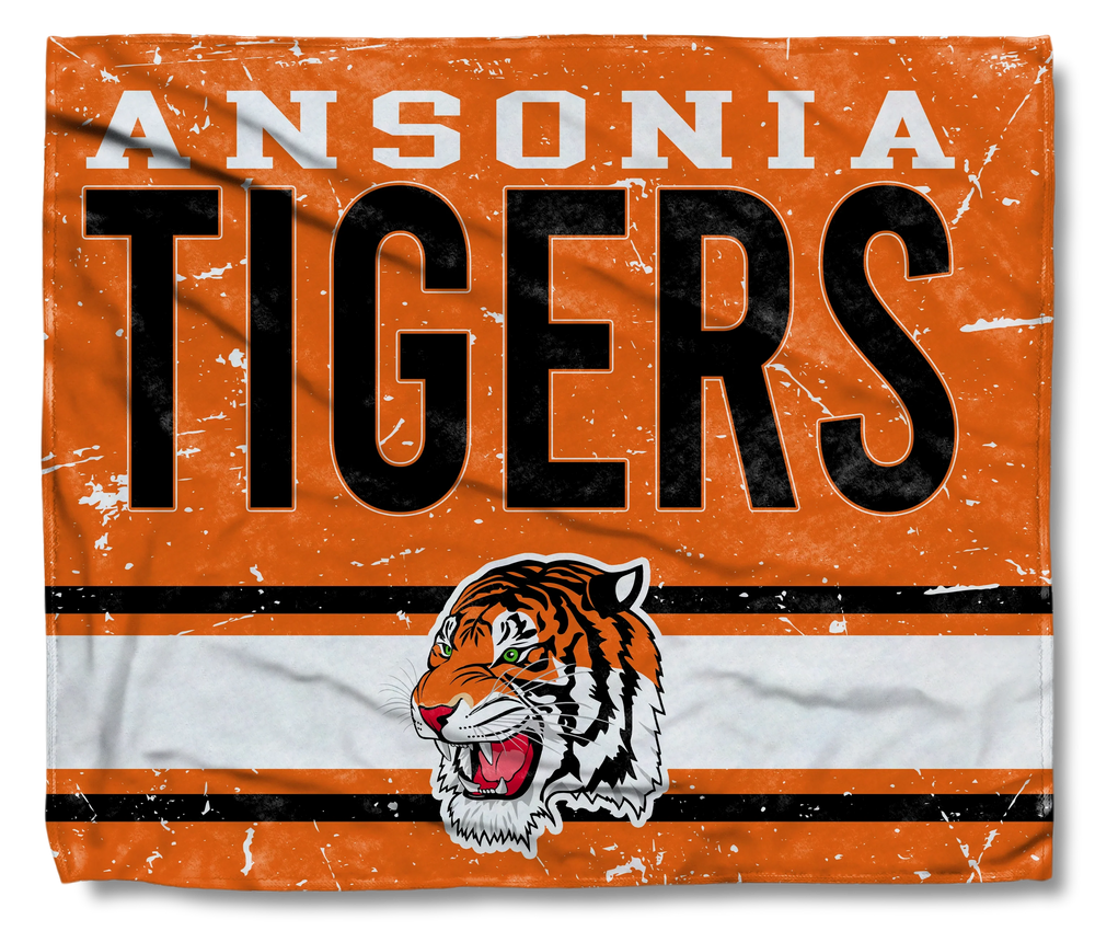 The Ansonia Tigers Orange Flag Wrap