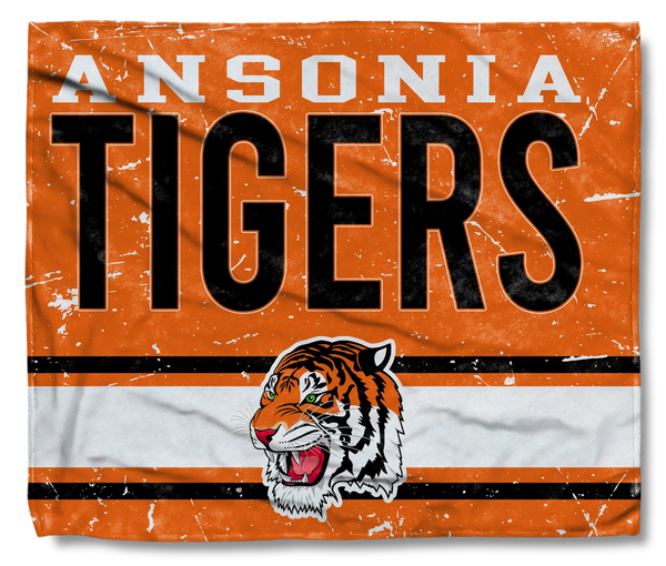 The Ansonia Tigers Orange Flag Wrap