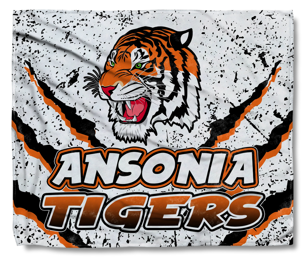 The Ansonia Tigers White Claw Cozy