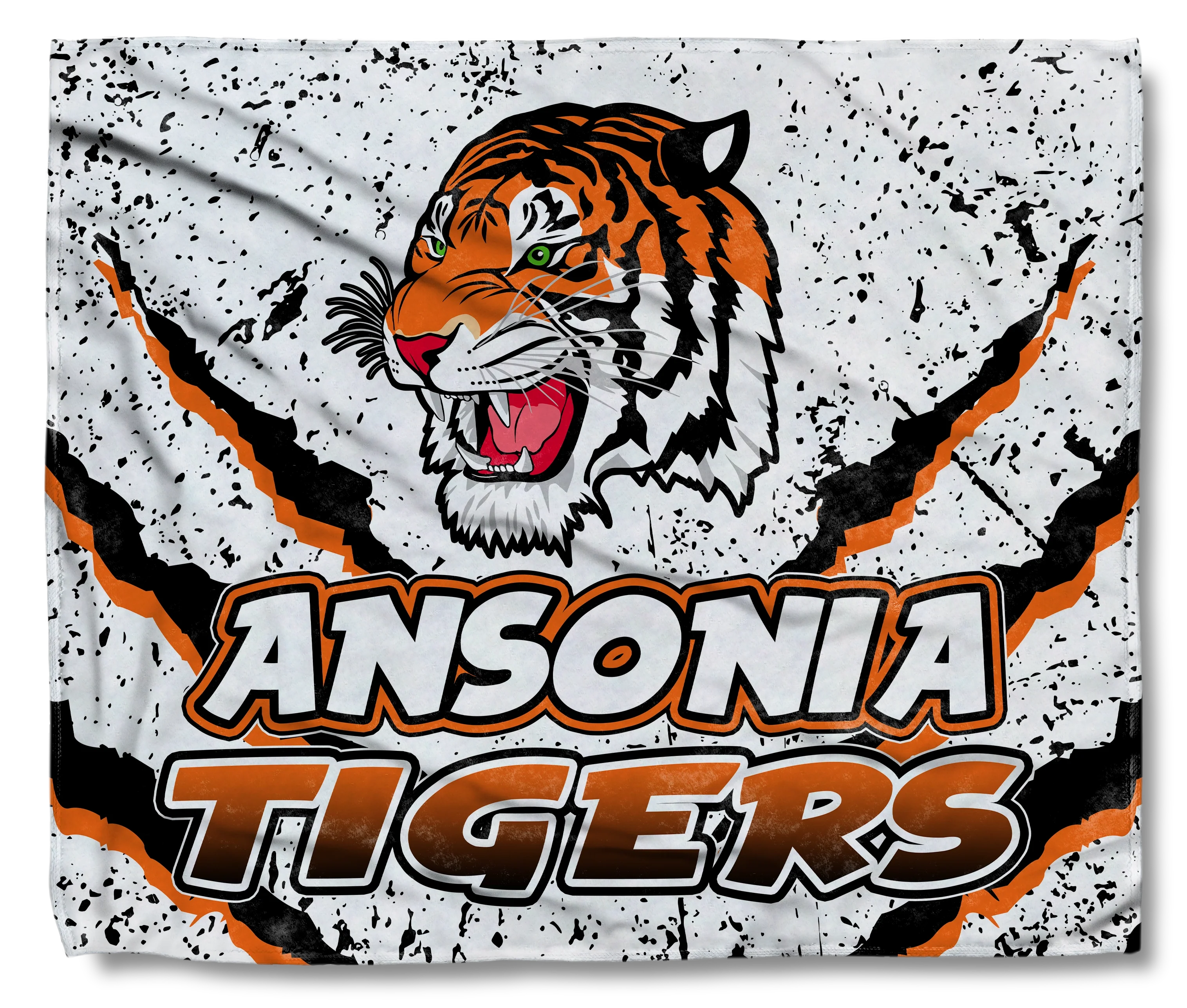 The Ansonia Tigers White Claw Cozy