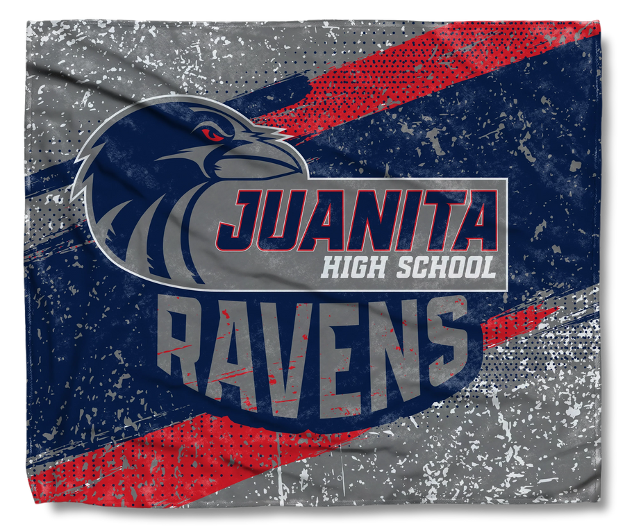 The Juanita High School Ravens Blanket