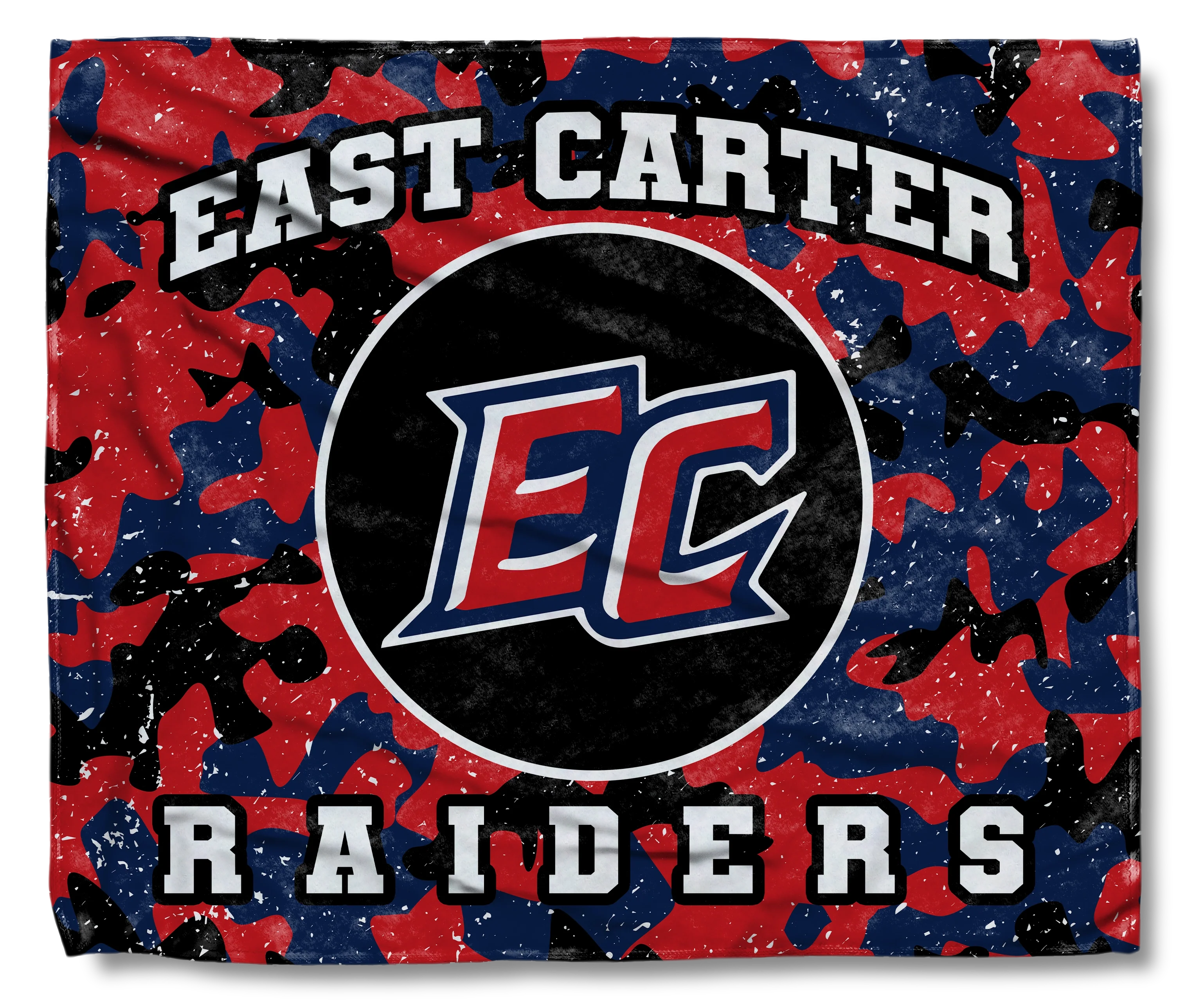 The East Carter Raiders Camo Cozy