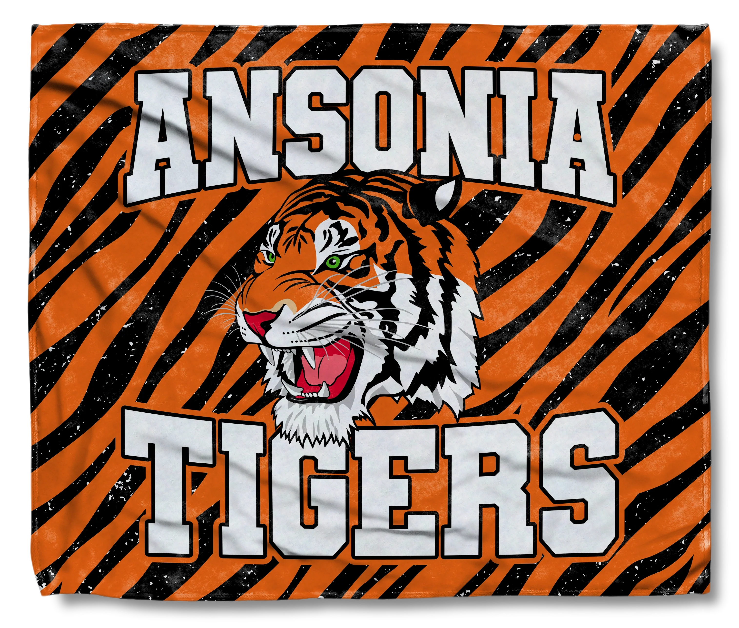 The Ansonia Tigers Stripes Blanket