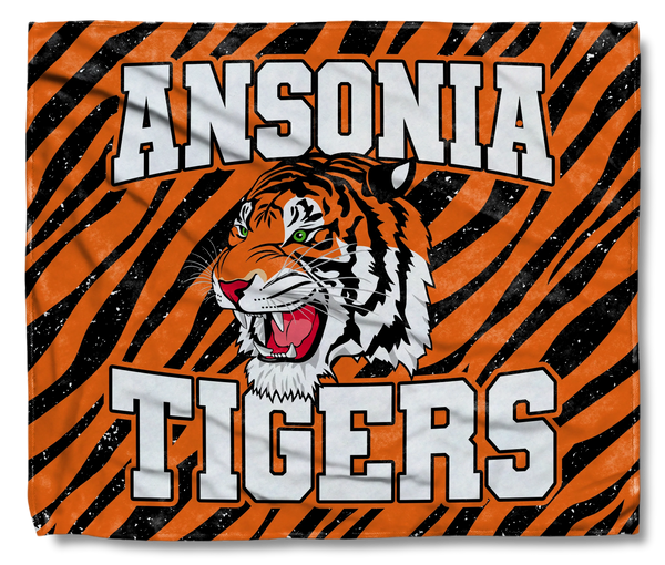 The Ansonia Tigers Stripes Blanket