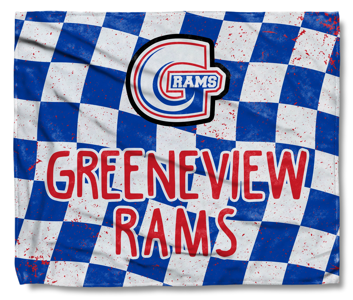 Blue Checkered Flag