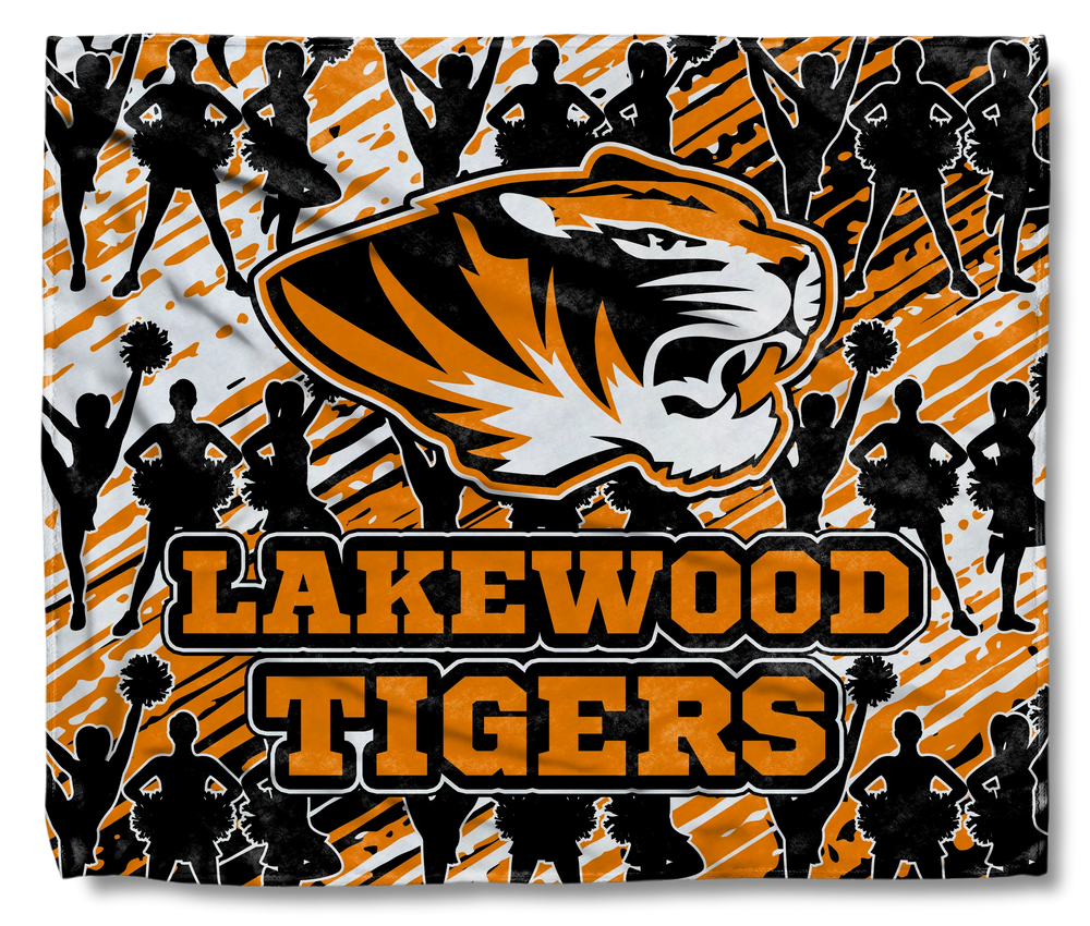Lakewood Tigers Cheer Splatter Spirit