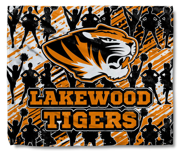 Lakewood Tigers Cheer Splatter Spirit