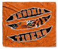 The Ansonia Tigers Orange Scratch Throw