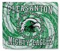 Pleasanton Mighty Eagles Feathers Swirl