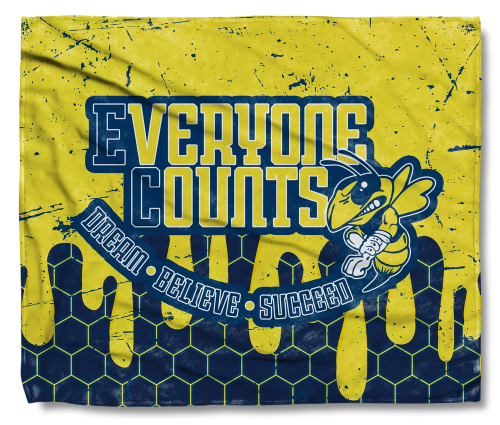 The East Canton Hornets Honeycomb Snuggler