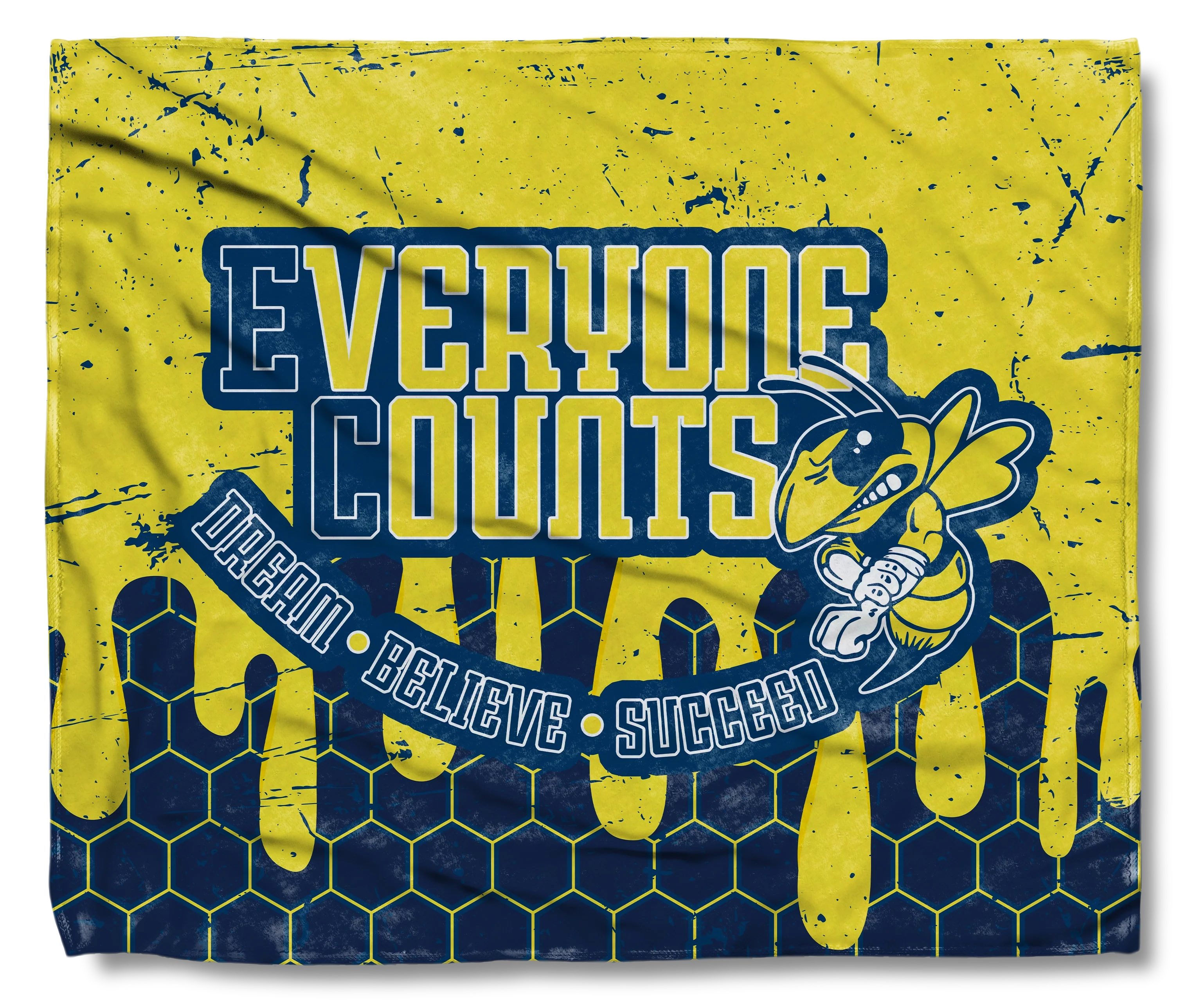 The East Canton Hornets Honeycomb Snuggler