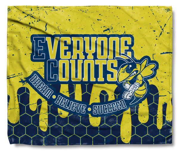 The East Canton Hornets Honeycomb Snuggler