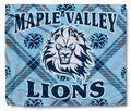 The MV Lions Cheer Plaid Throw