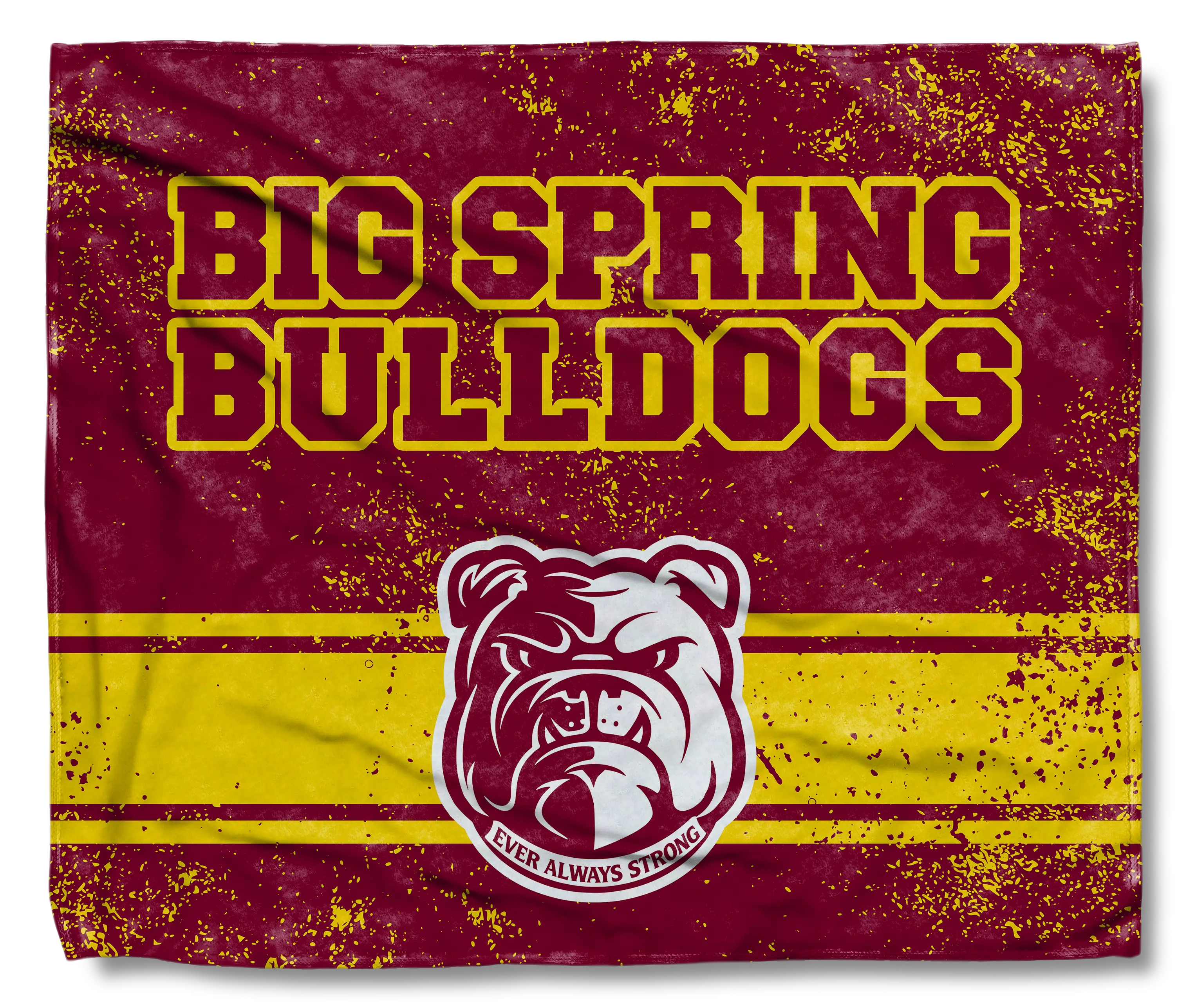 Big Spring Bulldogs Flag Blanket
