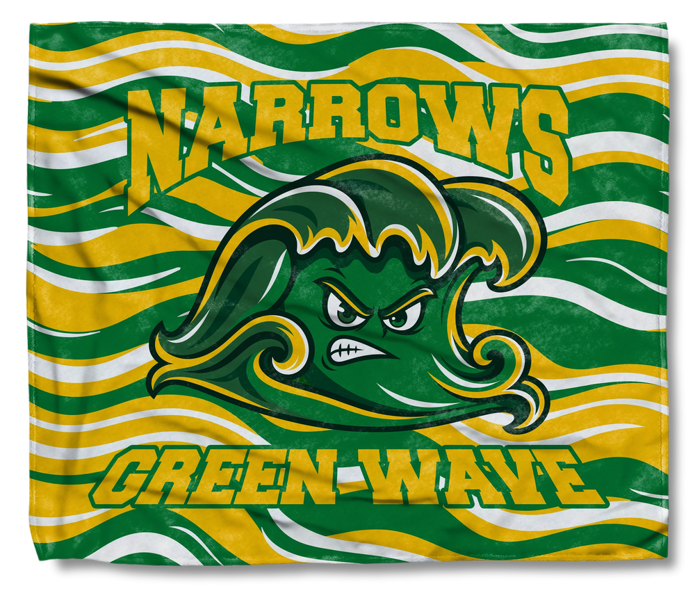 Narrows Green Wave Wavy Wrap