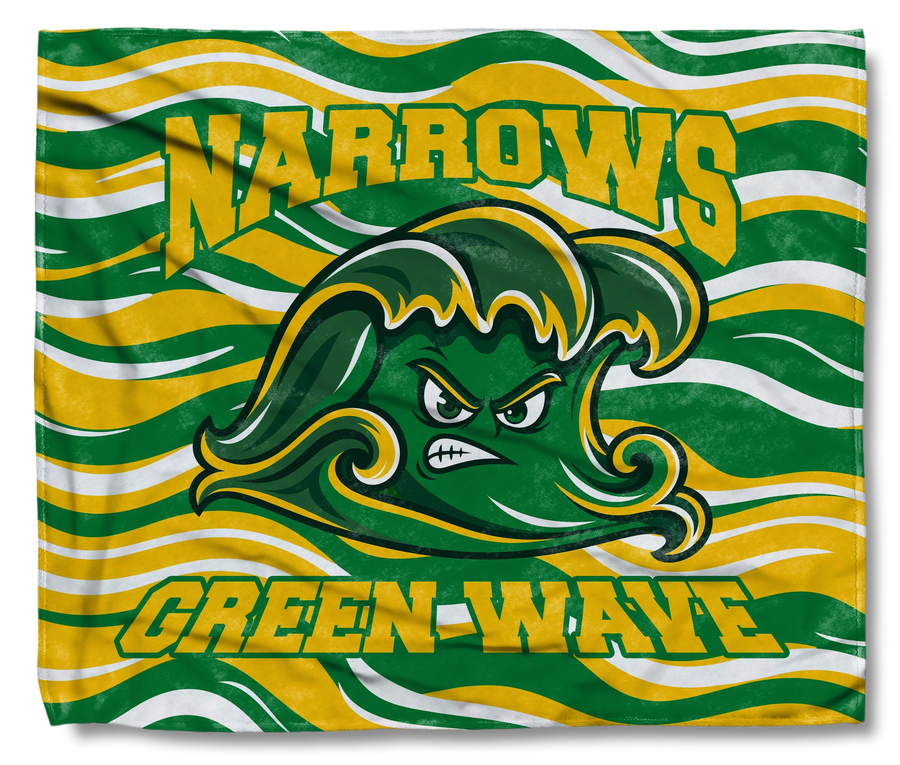 Narrows Green Wave Wavy Wrap