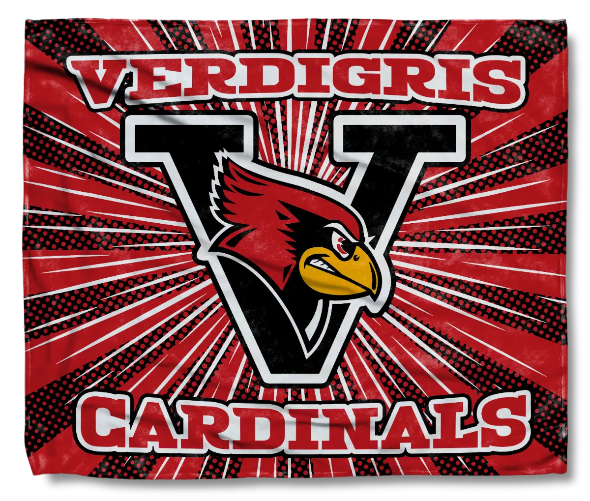 The Verdigris Cardinals Ray Blanket