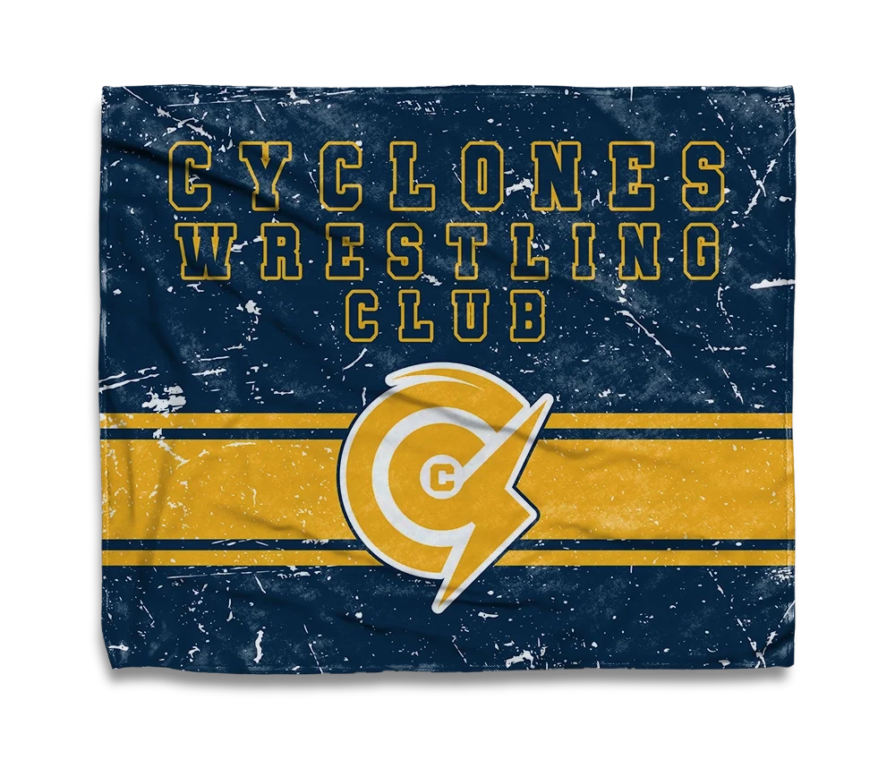 Cyclones Wrestling Flag Blanket