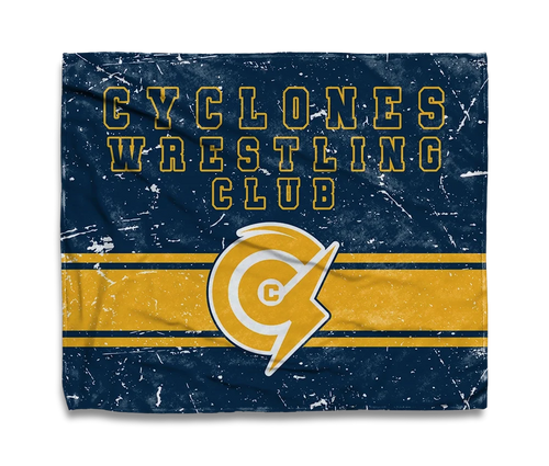 Cyclones Wrestling Flag Blanket
