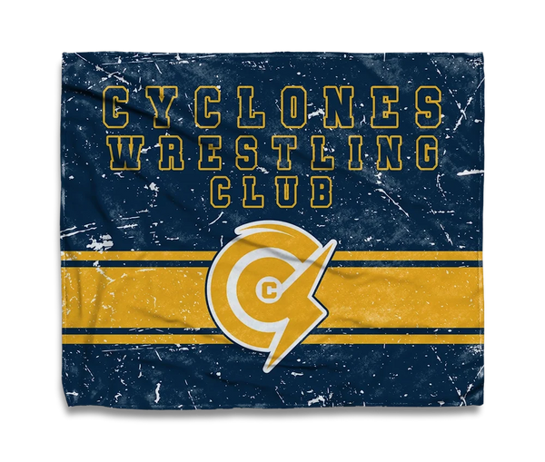 Cyclones Wrestling Flag Blanket