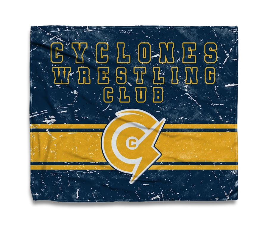 Cyclones Wrestling Flag Blanket