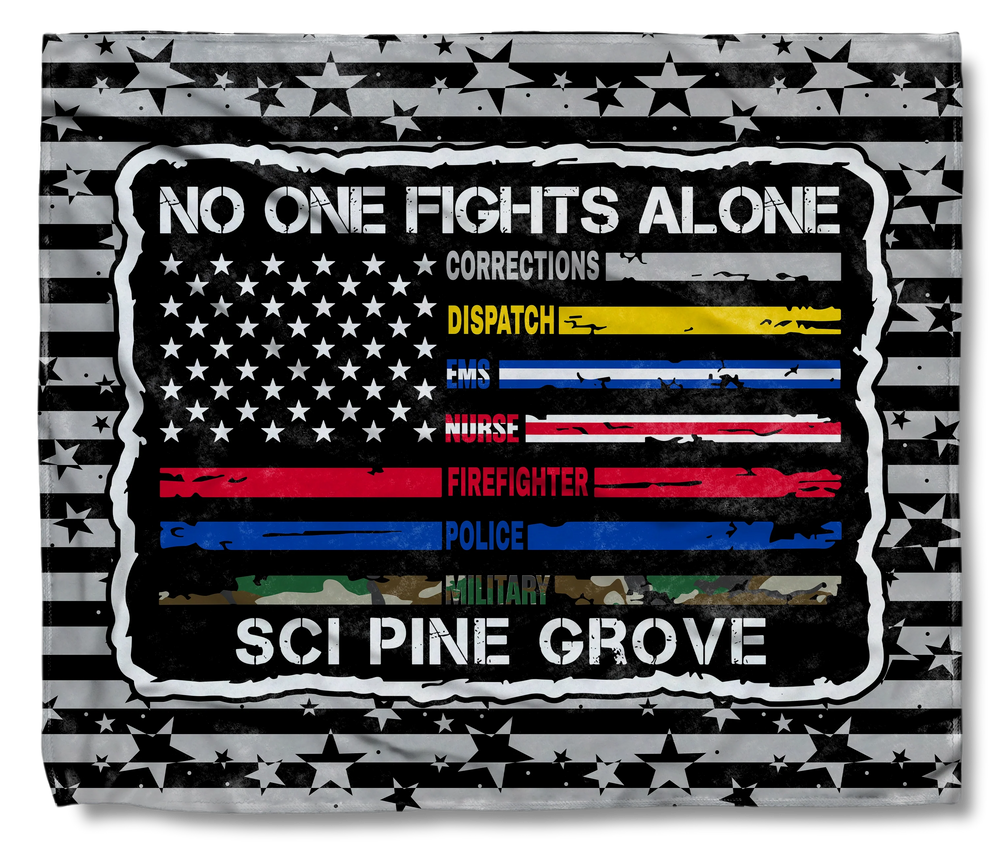 No One Fights Alone Shield Blanket