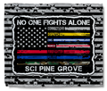No One Fights Alone Shield Blanket