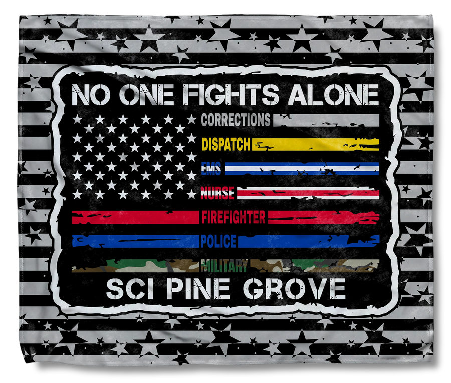 No One Fights Alone Shield Blanket