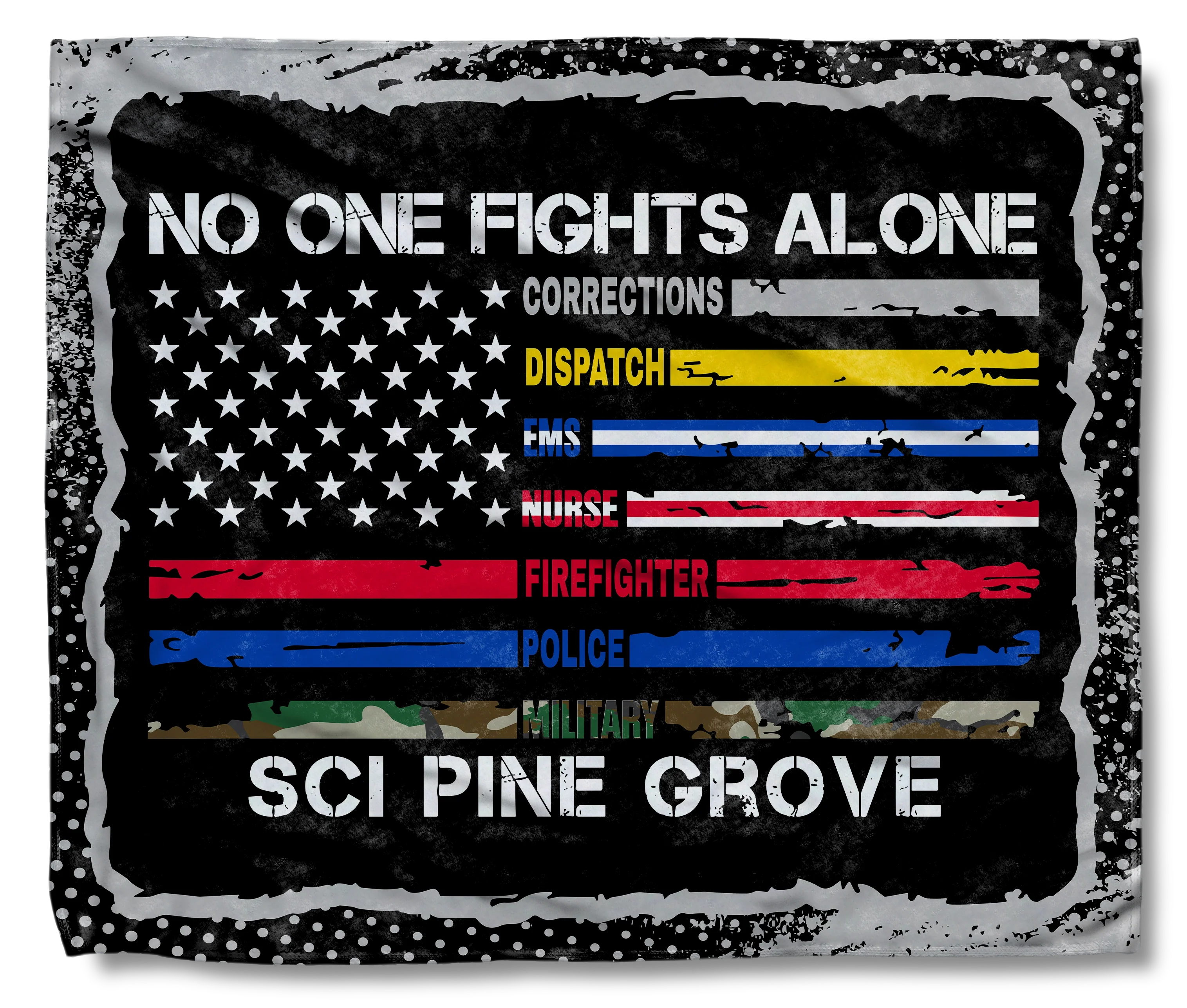 No One Fights Alone Hope Throw