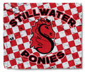 The Stillwater Ponies Checkered Throw