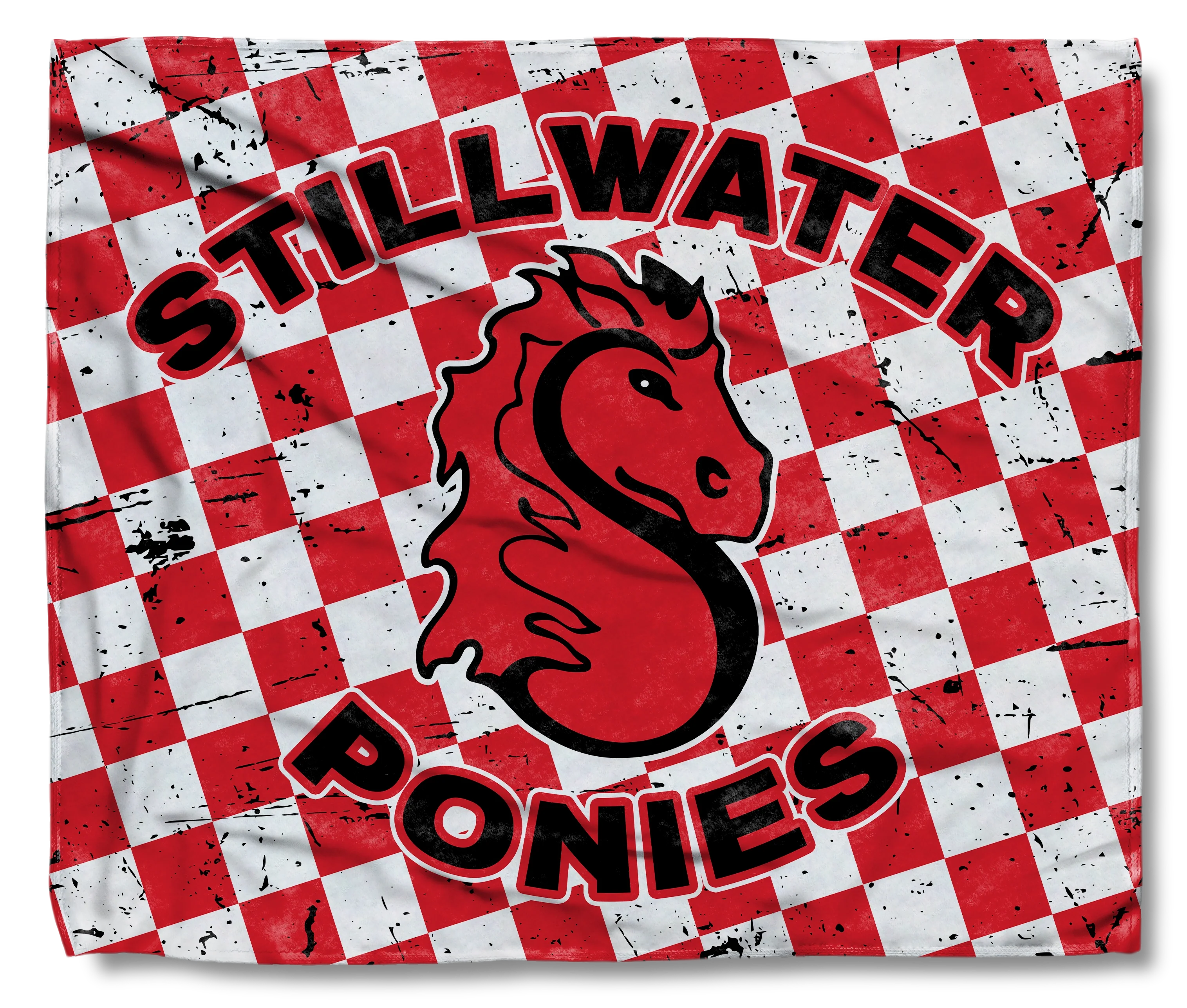The Stillwater Ponies Checkered Throw