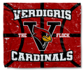 The Verdigris Cardinals Basketball Blanket