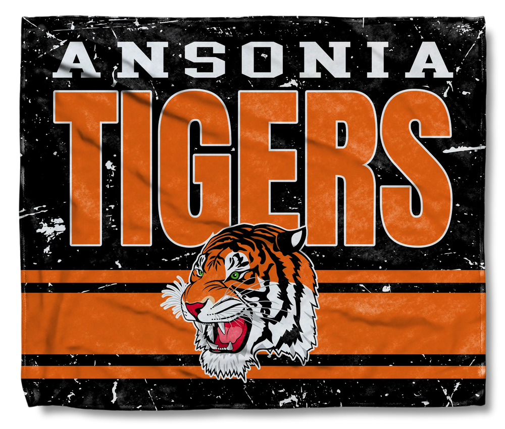 The Ansonia Tigers Black Flag Wrap