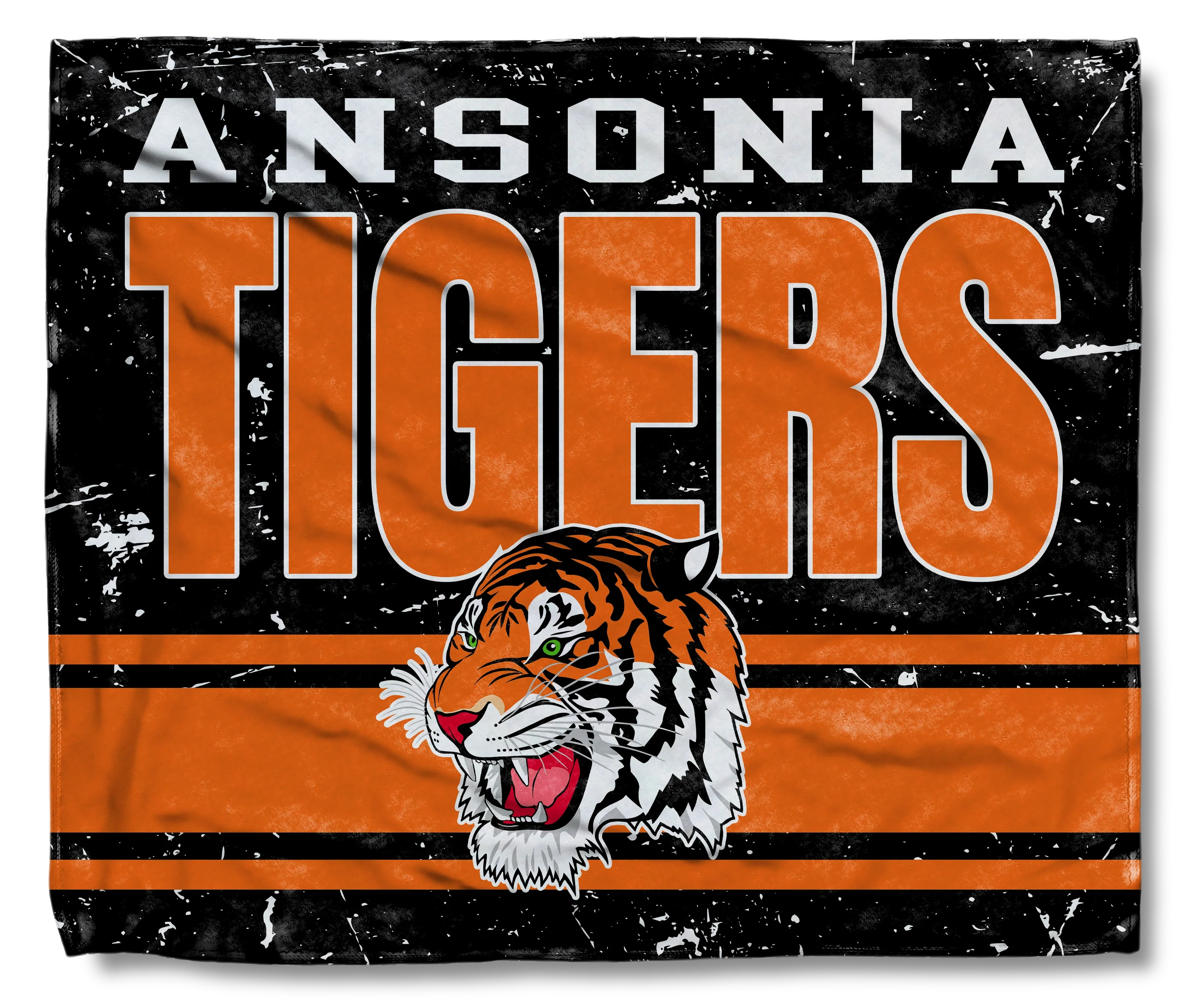 The Ansonia Tigers Black Flag Wrap