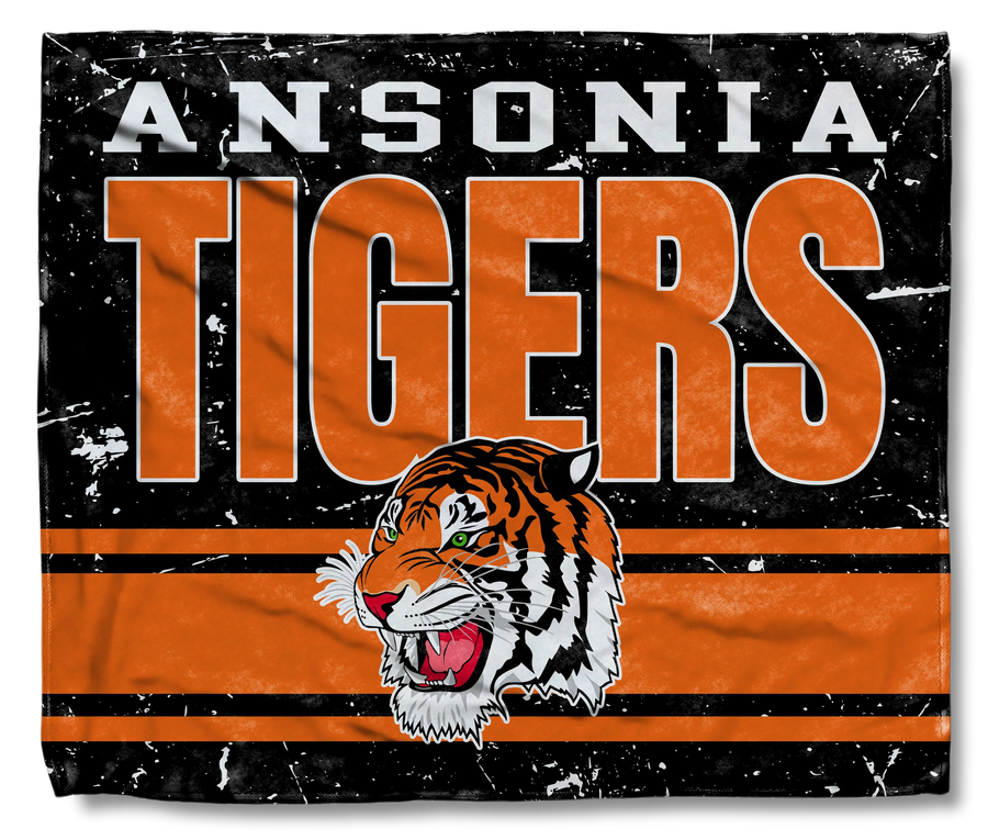 The Ansonia Tigers Black Flag Wrap