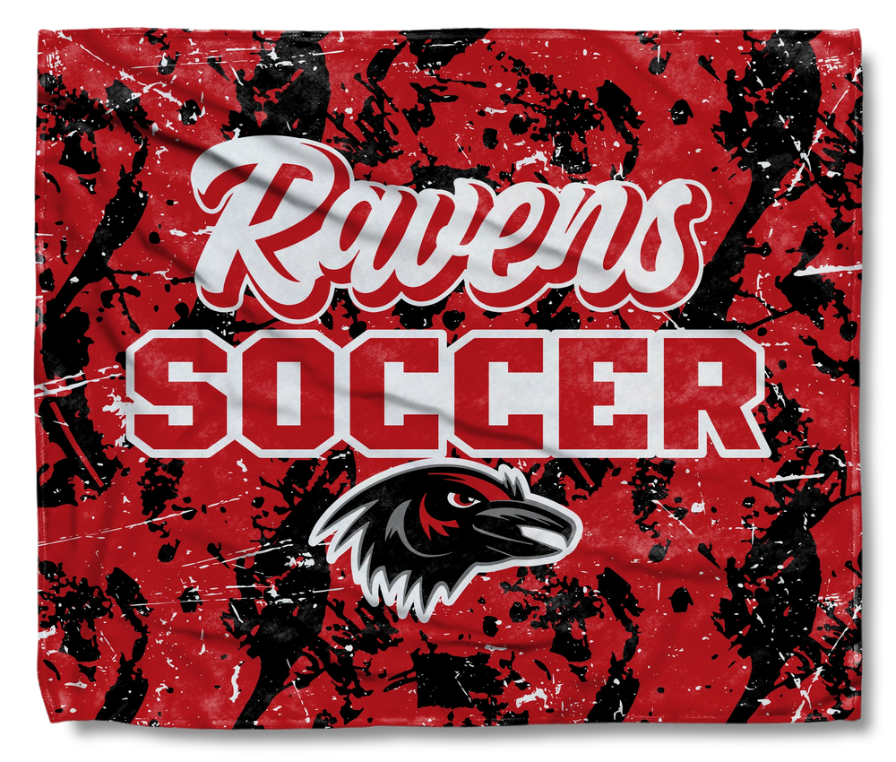 Ravens Soccer Bubble Blanket