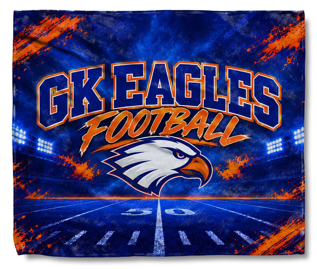 GK Eagles Football Throw