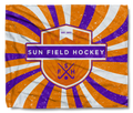 Sun Field Hockey Burst Blanket