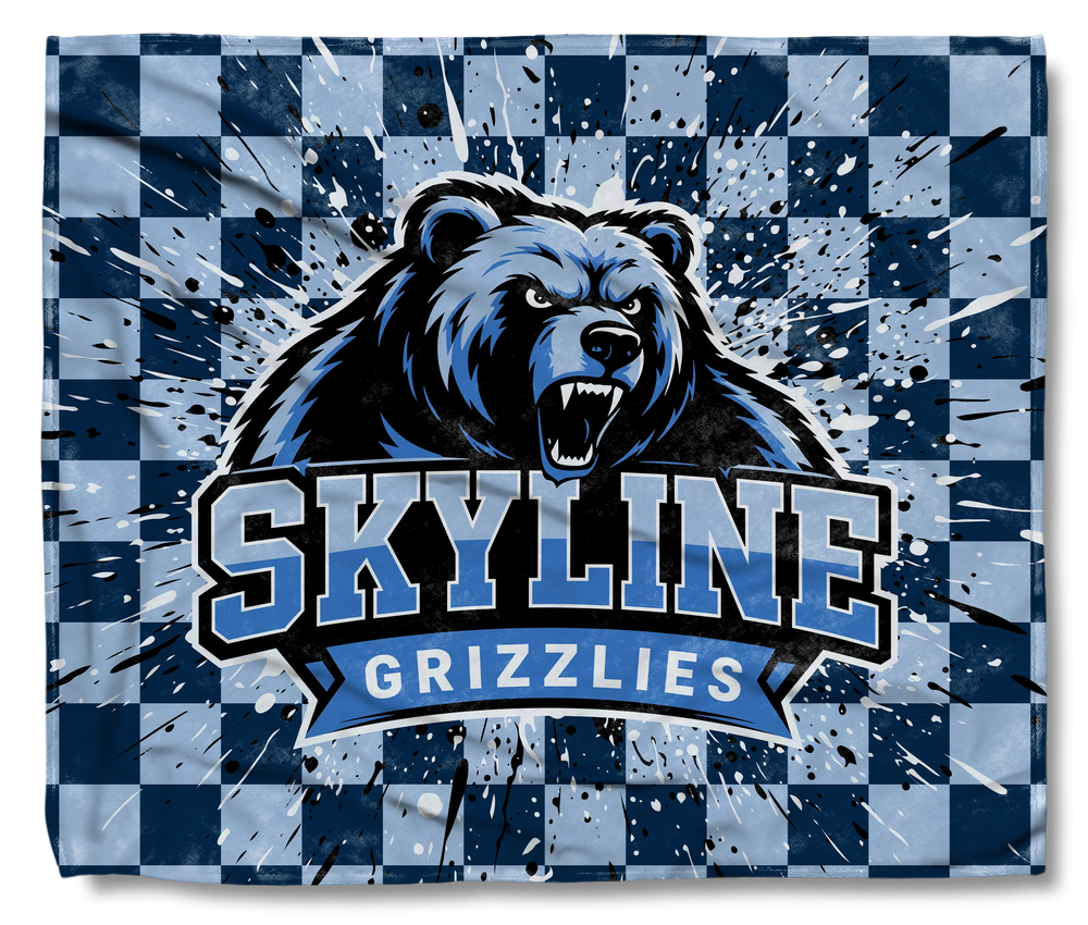 The Skyline Grizzlies Bear Checkered