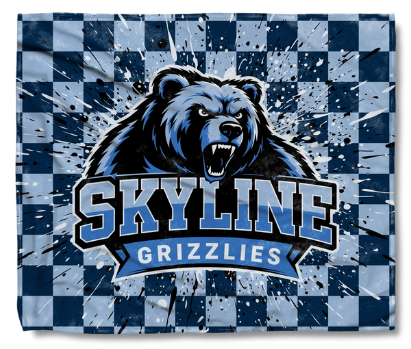 The Skyline Grizzlies Bear Checkered