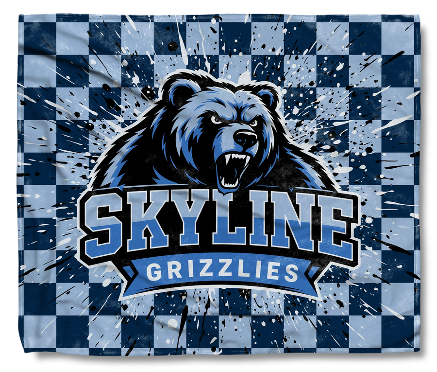 The Skyline Grizzlies Bear Checkered
