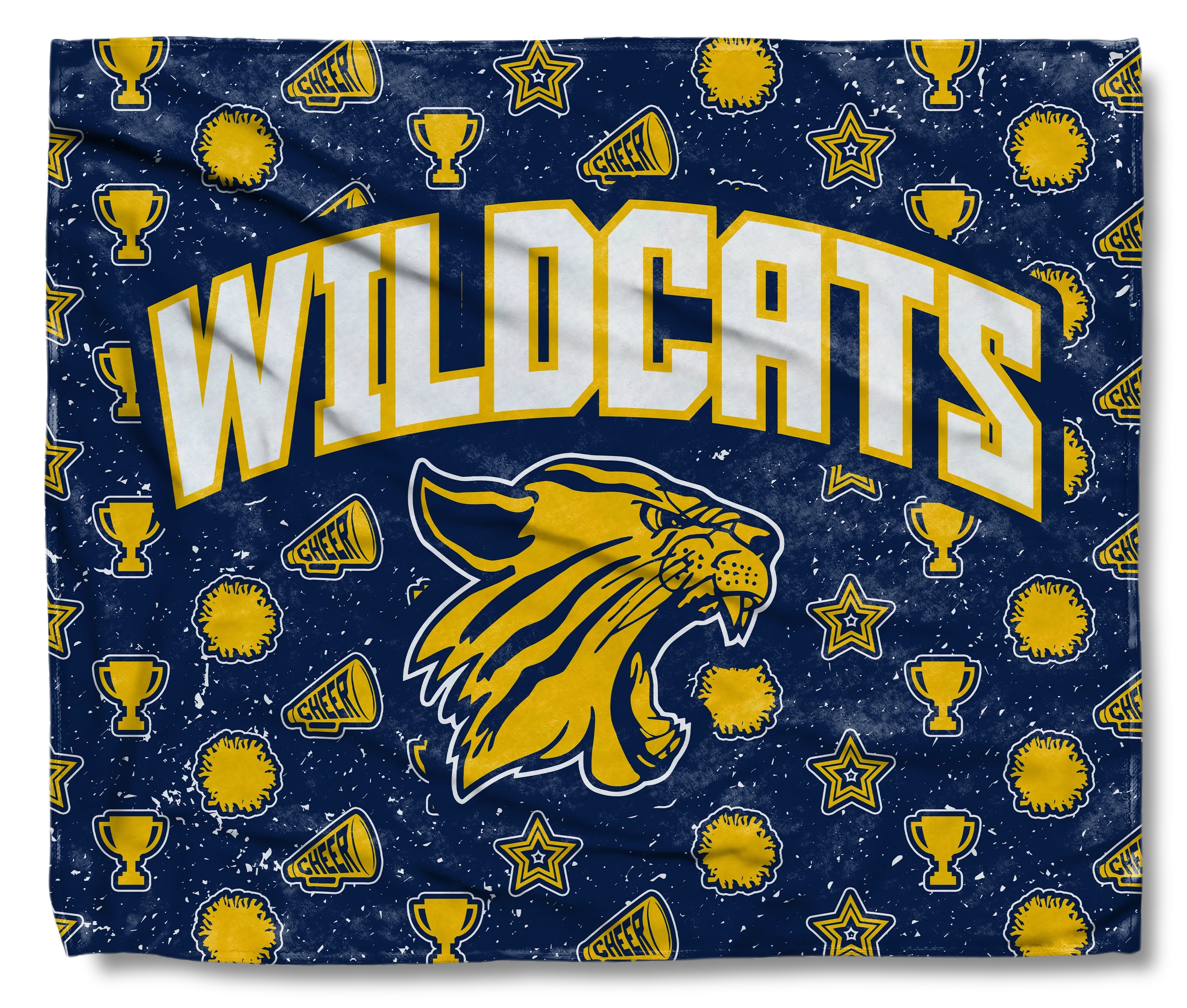 Wildcats Cheer Themed Blanket
