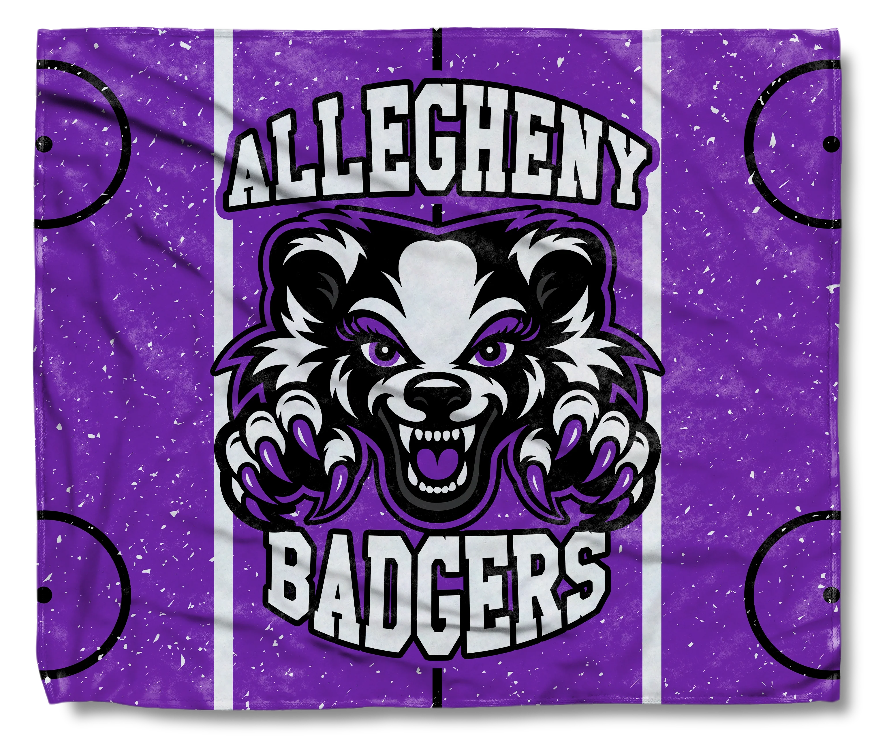 The Allegheny Badgers Hockey Throw