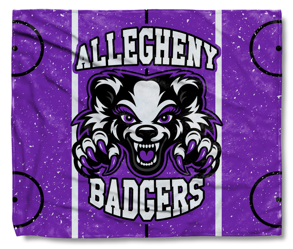 The Allegheny Badgers Hockey Throw