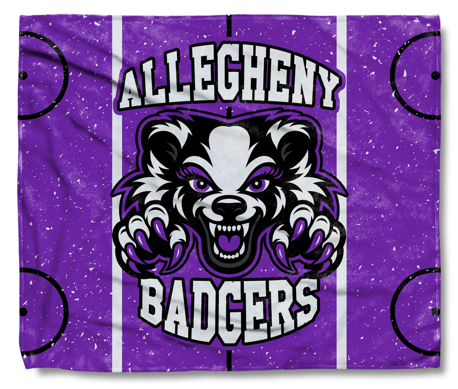 The Allegheny Badgers Hockey Throw