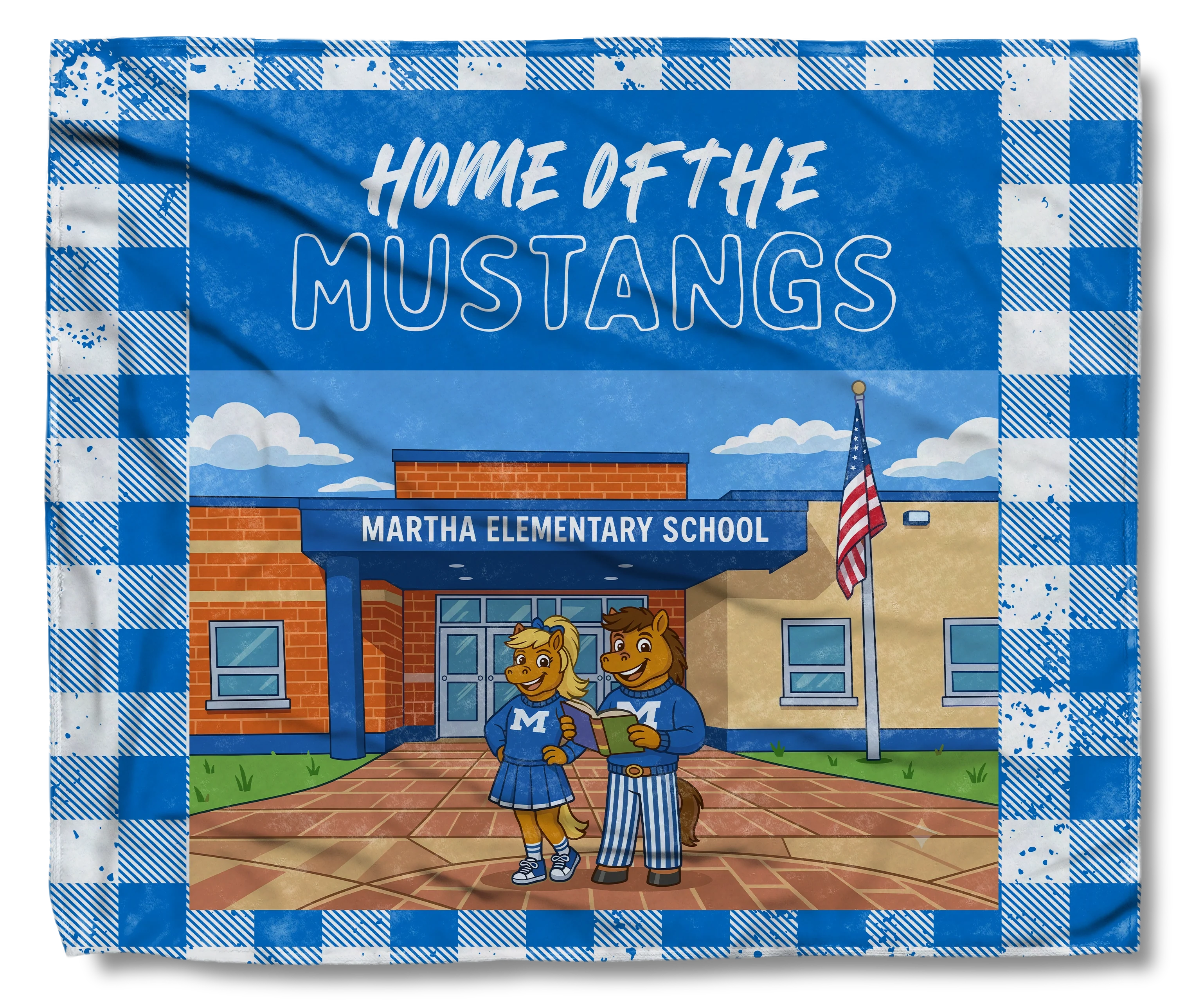 Martha Mustangs Gingham Snuggle