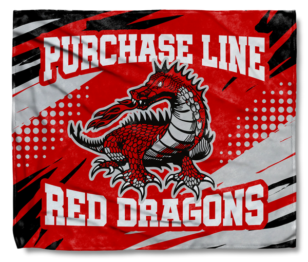 The PL Red Dragons Abstract Snuggler