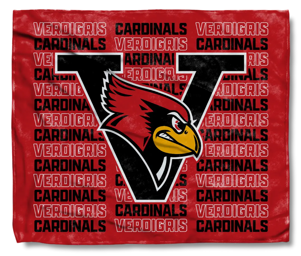 The Verdigris Cardinals Nation Throw